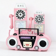 Recording Soft Decoration Photography Prop Home Retro Telephone Window Radio Prop Model Store 1YD8
