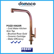 Pozzi K8620R Brushed Rose gold Kitchen Sink Tap