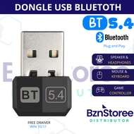 Bluetooth 5.4 Adapter Transmitter Receiver Dongle Pc Bluetooth Adapter Receiver Dongle Wireless Blue