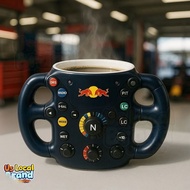 F1 Steering Wheel 3D Mug F1 Fleet Steering Wheel 3D Resin Stainless Steel Mug
