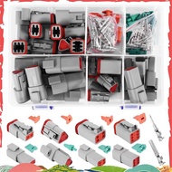 140Pcs Deutsch DT Series Waterproof Wire Connector Kit DT06-2/3/4/6S DT04-2/3/4/6P Automotive Sealed