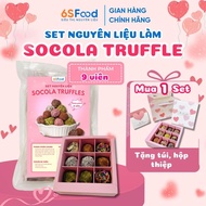 Chocolate Truffle Ingredients Set Valentine's Day Gift for Loved Ones [Includes Bag, Box, Card] - 6S