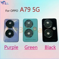 For OPPO A79 5G Back Camera Glass Lens Cover With Sticker Camera Frame Replacement