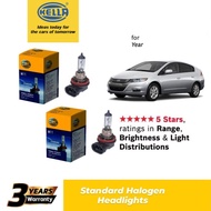 HELLA Standard Halogen H11 Headlight Bulb for Honda Insight 2nd Gen 2009 - 2014 (1 Set = 2 pcs)