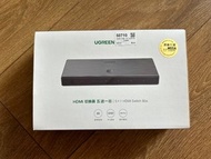 UGREEN HDMI 切換器 五進一出 Switch box 支援4K (購於hktvmall) 5-in-1 HDMI Switcher 4K