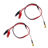 Oiyagai 2pcs SMA Male to Double Alligator Clips Tester Cable - RG316, 50cm/19.5 Inches, Ideal for Pr