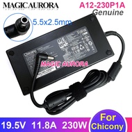Original For Chicony 19.5V 11.8A A12-230P1A 230W AC Power Adapter A17-230P1A A230A012L For MSI P65 CREATOR GS75 STEALTH GS65 STEALTH 9SG/8SF/RTX2080 9SF/RTX2070 GS66 Laptop Charger