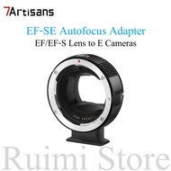 7Artisans EF-SE Auto-Focus Lens Adapter Ring Lens Converter Compatible for EF/EF-S Lens to E mount C