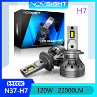 Novsight N37 6500K Đèn LED siêu sáng H7 Đèn pha LED Bộ đèn pha Đèn sương mù Chùm sáng cao / thấp 120