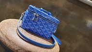 Goyard blue muse mini Vanity 二手 藍色 長盒子