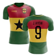 Airosportswear 2022-2023 Ghana Flag Concept Football Soccer T-Shirt Jersey (Jordan Ayew 9) - Kids