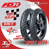 (FREE PENTIL) BAN LUAR FDR SPORT MP 76 (90/80-117) RING 17 / -17 BAN BEBEK TUBELESS MP76 / MP-76 BAN