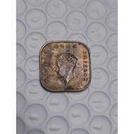 Old coin 1cent Georgevi King emperor Malaya 1945