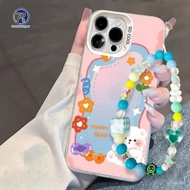 GL057 premium matte hard case Happy Bear Bracelet Hardcase / Casing hp For Oppo A58 A60 A78 A71 A74 