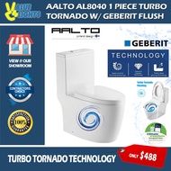 [Climate Voucher] Aalto AL8040 1 Piece Turbo Tornado Toilet Bowl with Geberit Flush WC Water Closet