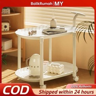 BALIKRUMAH Detachable Wheeled Small Coffee Tray Sofa Dining Tables Cart Snack Furniture Trolley Side