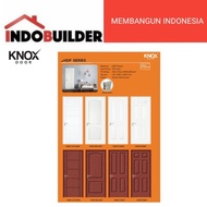 KNOX DOOR HDF SERIES PINTU RUMAH WHITE BROWN SET KUSEN ALUMINIUM  Best