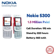 ใหม่เอี่ยมสำหรับ Nokia 5300เพลงปลดล็อก2G GSM โทรศัพท์มือถือ1.3MP กล้องเพลงโทรศัพท์มือถือสไลด์