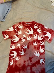 MCQ 粉紅色扎染燕子T-shirt tee