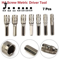 JK H4 Screw Metric Driver Tool Drill Bit M2.5-5.5mm Hex Shank Hex Nut Socket