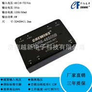 CFDR6-48S05B Modul Kuasa DC-DC 18--75V Input 48V hingga 5V 6W Pengatur Voltan Saluran Tunggal