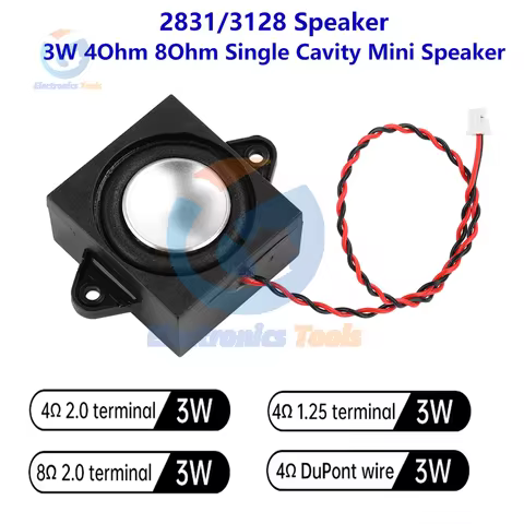 2831/3128 Speaker 3W 4/8 Ohm Single Cavity Mini Speaker Full-Range Cavity Mobile Portable Advertisin
