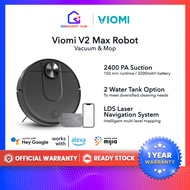 Mijia Viomi V2 Max Robot Vacuum & Mop 云米 | Lds Laser Navigation System | 2400Pa Strong Suction | 小米扫