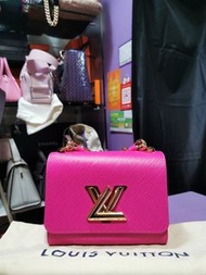 Brand New LV LOUIS VUITTON M21719 Twist PM Epi 粉紅色 金 Pink Leather Handbag 手提袋手袋