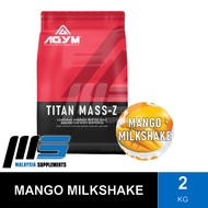Agym Nutrition Titan Mass 2kg - HALAL Weight Gainer USN Mass Gainer Mass Protein