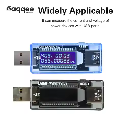 KWS-V20 4-30V 15W USB Voltage and Current Meter Tester Charger Tester Doctor LCD Display Blue Shell