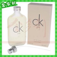 Calvin Klein CK One中性淡香水 200ml 歡迎自取【金多利美妝】