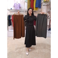 KATUN Women's Long Skirt, Plain Maxi Model, Cotton Material - BEVOGUE 18772 Black, Grey, Brown