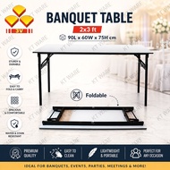 KT WARE 2x3 Feet 3V BANQUET TABLE MEJA BANQUET OFFICE TABLE DESK STUDY TABLE FUNCTION TABLE MEJA SEG