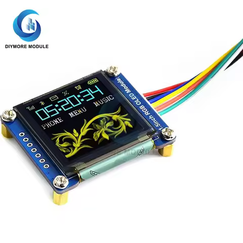 1.5 inch RGB OLED Display Module 128*128 6-bit 65K Full Color Screen SPI Interface Embedded For Ardu