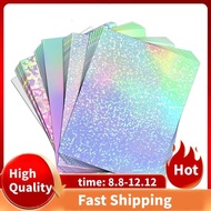 24 Sheets Vinyl Sticker Paper for Inkjet Printer - Printable Glossy Sticker Paper and Holographic Laminate Sheets