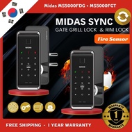 [Free Shipping] Fingerprint door lock Bundle Midas Digital Door Lock Bundle Synchronize Door Lock and Rim Lock