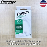 Energizer® Rechargeable LED Book Lamp 100 Lumen Clip Light ไฟ LED แบบหนีบ ไฟอ่านหนังสือ คอยืดหยุ่น ป