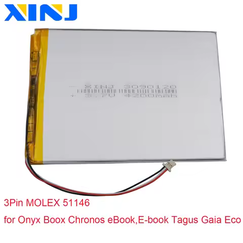 3.7V 15.5Wh 4200mAh Polymer Li Lithium Battery 3090120 Lipo 3Pin MOLEX For Reader Onyx Boox Chronos 