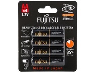 Fujitsu [日本製] 2450mAh AA (HR-3UTHCEX) 1.2V 可充電鋰電池 (4粒裝)