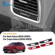 AIRSPEED Soft Carbon Fiber For SEAT Ateca Cupra Ateca AC Vent Adjustment Decorative Sticker Interior