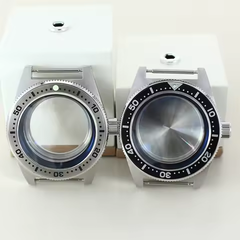 Modified 62MAS Diving 40mm Watch Case Bubble Sapphire Crystal Glass For Seiko NH34 NH35 NH36 NH38 4R