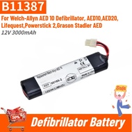 High Quality B11387 Medical Battery 12V 3000mAh for Welch-Allyn AED10 Defibrillator,AED20,AED10,Powe