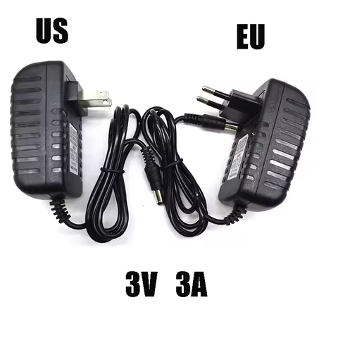 AC / DC Adapter DC 3V 3A AC 100-240V Converter power Adapter Power Supply Charger EU US Plug