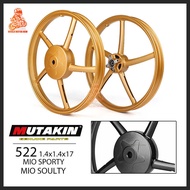 MUTAKIN Mags 522 YAMAHA i125 M3 MIO Sporty Mio Soulty ultra-thin CNC Front Disc 4 hole, Rear Drum