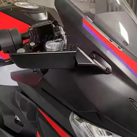 RS457 Rearview Mirror For Aprilia RS 457 2024- Stealth Sport Winglet Mirror Kits Adjustable Stealth 