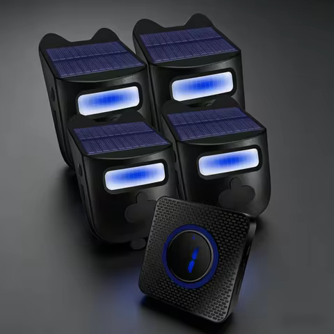 Driveway Alarm- 1/2 Mile Long Range Wireless Driveway Alarm Outdoor Weather Resistant Motion Sensor&