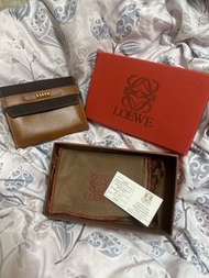 Loewe 蛇骨 中古銀包 全套 保存品