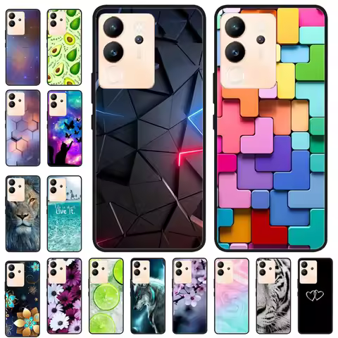 Case For Vivo V30 Lite Case V2314 Cool Silicone Protective Cover for vivo V30 Lite 5G Bumper V30Lite