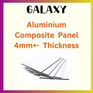 Aluminium Composite Panel 4mm Thickness / Silver & White Colour ACP Sheet / Plastic Board Sheet PVC