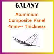 Aluminium Composite Panel 4mm Thickness / Silver & White Colour ACP Sheet / Plastic Board Sheet PVC